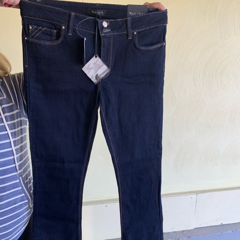 Dark Blue Jeans with Flare